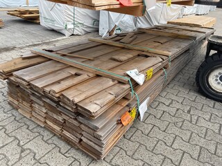 Ca. 29x Thermo Vuren Veer en Groef, 18x140mm, lengte 510cm
